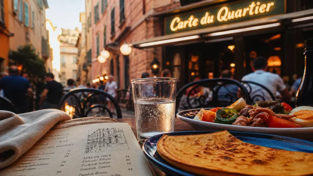 Be nice restaurants à Nice : table de bistrot niçois