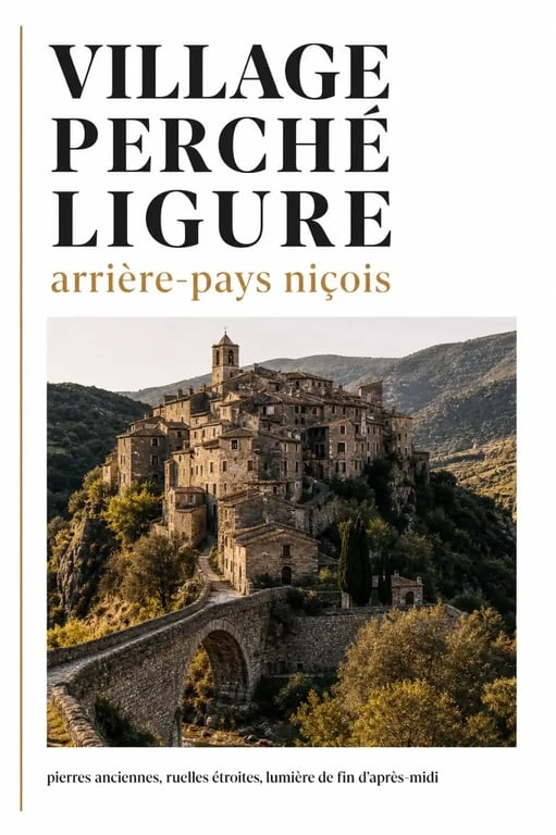 Villes italiennes proches de Nice dans un village perché de pierre en arrière-pays ligure