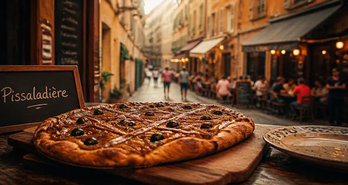 Good restaurants Nice old town : pissaladière niçoise au Vieux Nice