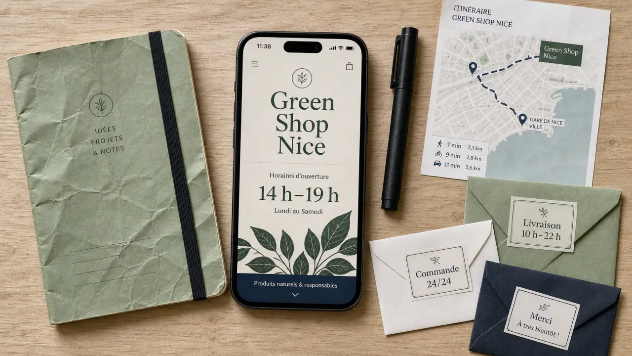 Green shop Nice horaires 14h–19h et livraison CBD
