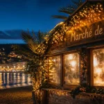 Marché de Noël sur la Promenade des Anglais, noel cote d azur la nuit