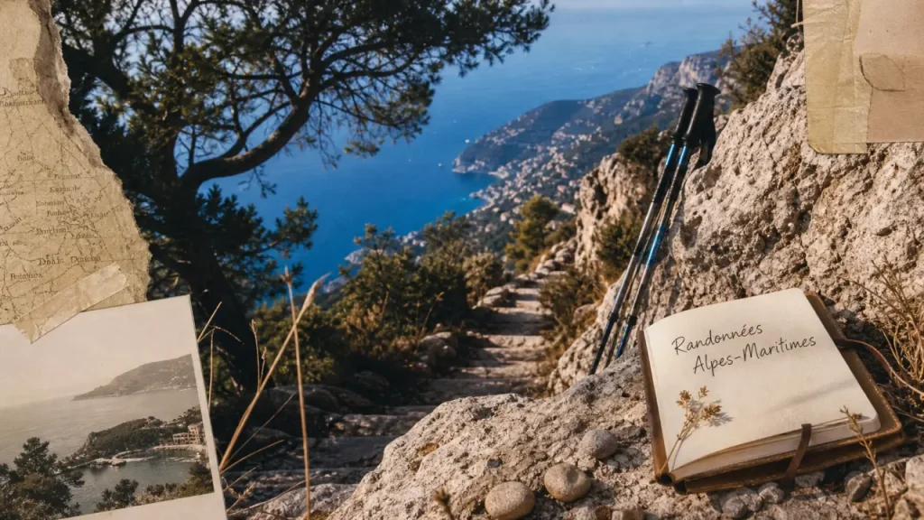 Randonnées Alpes Maritimes : sentier au-dessus de la Méditerranée près d’Èze