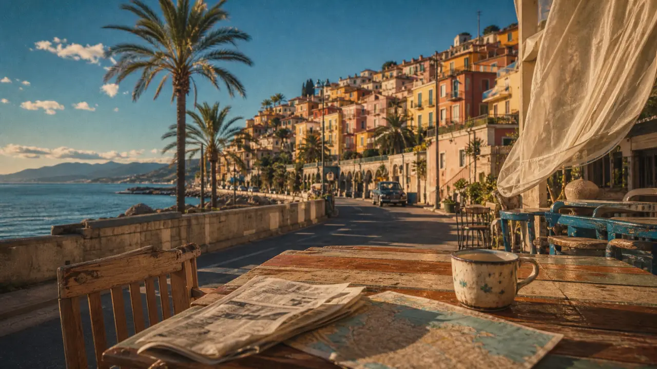 Villes italiennes proches de Nice : terrasse à Menton et route vers l’Italie