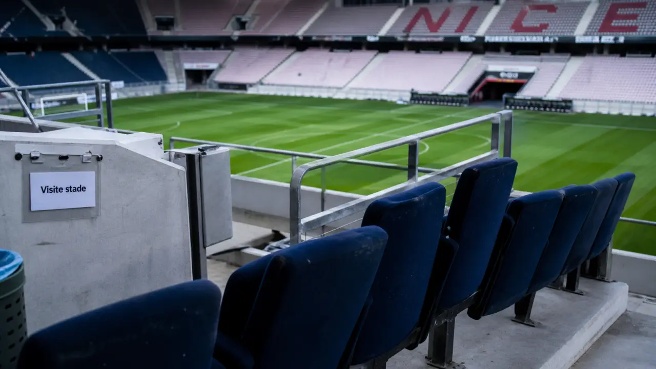 Visiter le stade de Nice : tribunes et tunnel de joueurs