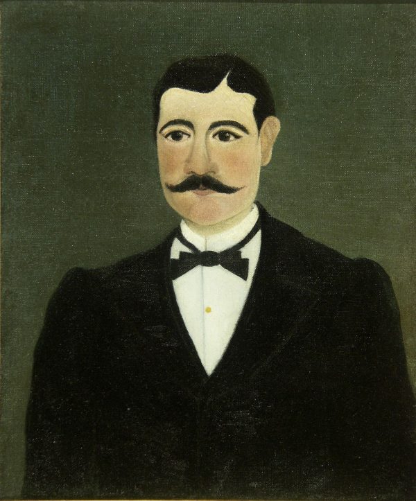 Portrait de Frumence Biche en civil, Henri Rousseau, 1892, musée international d’Art Naïf Anatole Jakovsky