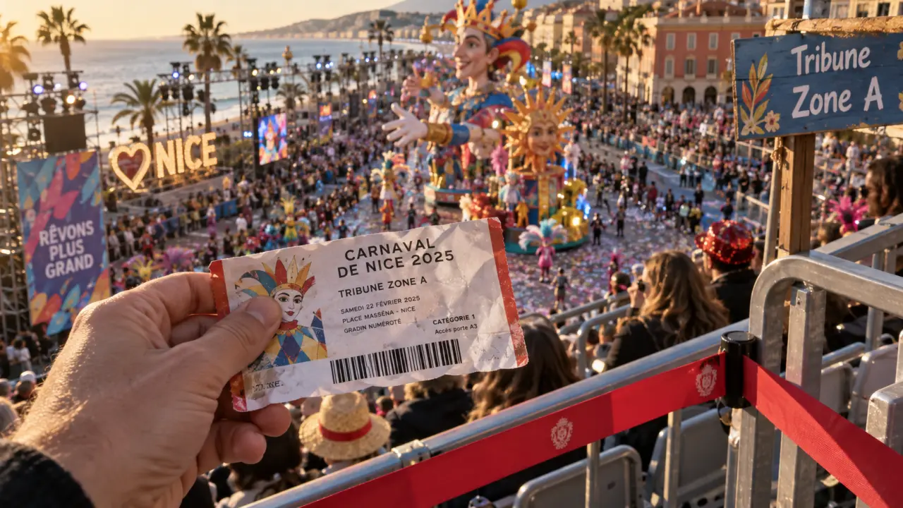 Places carnaval de nice : billet tribune pour le corso à Nice