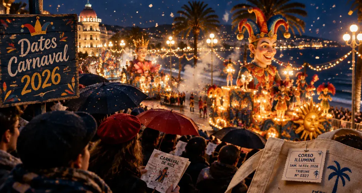 Quand a lieu le carnaval de nice ? Dates 2026 Place Masséna, Nice